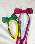 Two Toned Florence School Tassel Bows