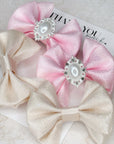 Satin & Tulle Bebe Baby Bows