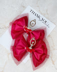 Red Ballet Dancer Baby Bow