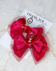 Red Ballet Dancer Baby Bow