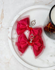 Red Ballet Dancer Baby Bow
