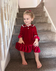 Red Velvet Christmas Night Dress