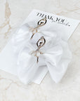 White Ballet Dancer Baby Bow