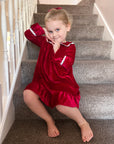 Red Velvet Christmas Night Dress