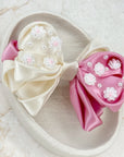 Cherry Blossom Ivy Satin Bow