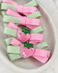 Strawberry Matcha Cinzia Bows