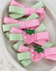Strawberry Matcha Cinzia Bows