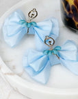 Blue Ballet Dancer Baby Bow