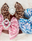 Pink Leopard Capri Baby Bow
