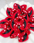 Red Polka Dot Baby Bow