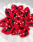 Red Polka Dot Baby Bow
