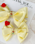 Enchanted Rose Satin Baby Bows