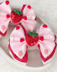 Strawberry Milkshake Capri Baby Bow