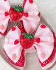 Strawberry Milkshake Capri Baby Bow