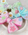 Girly Patch Capri Bows
