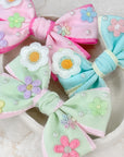 Girly Patch Capri Bows