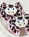 The Cow Goes Moo Capri Baby Bow