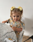 Butterflies In Bloom Lemon Baby Bow