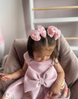 Butterflies In Bloom Pink Baby Bow