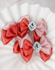 Pumpkin Spice Satin Bebe Bow