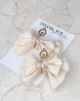 Ivory Ballet Dancer Baby Bow