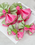 Strawberry Matcha Bebe Baby Bow