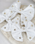 Daisy Sparkle Capri Baby Bows