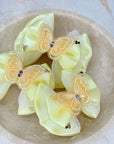 Butterflies In Bloom Lemon Baby Bow