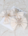 Ivory Flower Ballet Dancer Baby Bow