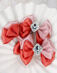 Pumpkin Spice Satin Bebe Bow