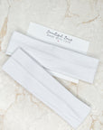 white cotton headband