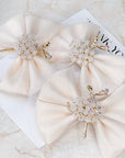 Ivory Flower Ballet Dancer Baby Bow