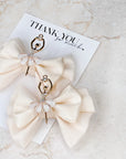 Ivory Ballet Dancer Baby Bow