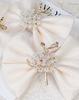 Ivory Flower Ballet Dancer Baby Bow