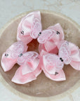 Butterflies In Bloom Pink Baby Bow