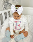 Our Satin Personalised Bebe Baby Bows
