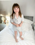 Mini short leg grey jersey pyjamas