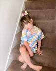 Pastel Satin Short Leg Pyjamas