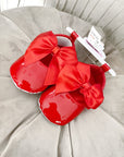 Red Patient Bow Shoes