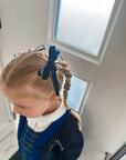 School Bambi Satin Pigtail Bows