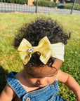 Personalised Luxe Satin Capri Baby Bows