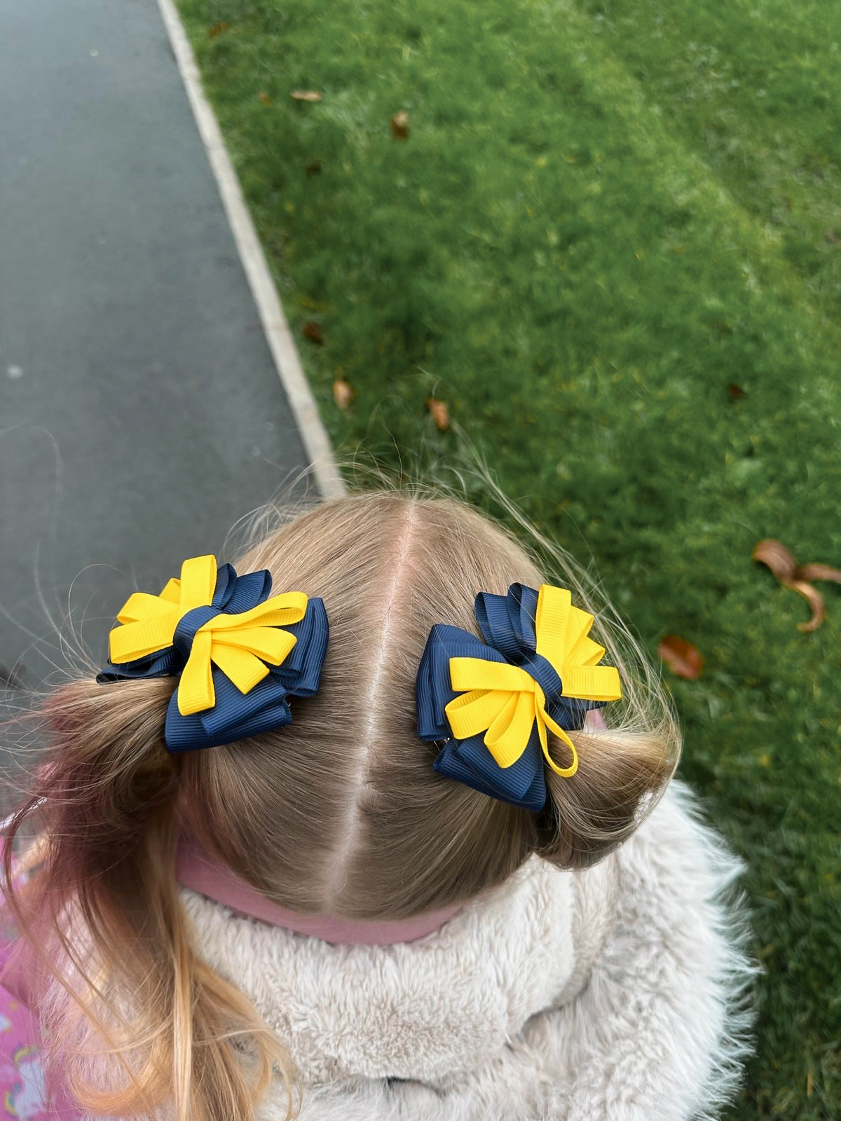Two Toned Carrie School Bows