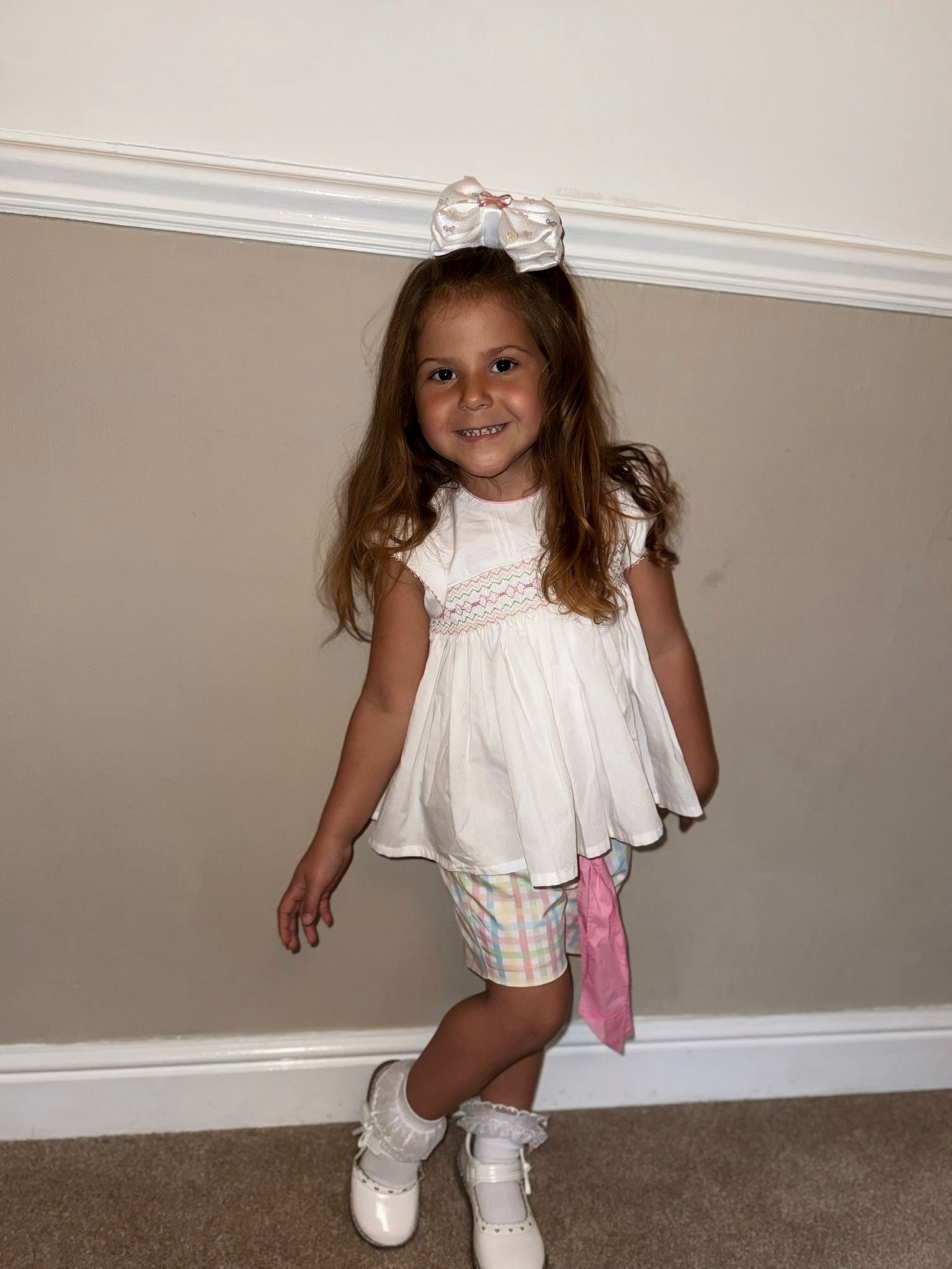 Just Girl Things Capri Baby Bow