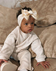 Pumpkin Sparkle Capri Baby Bow