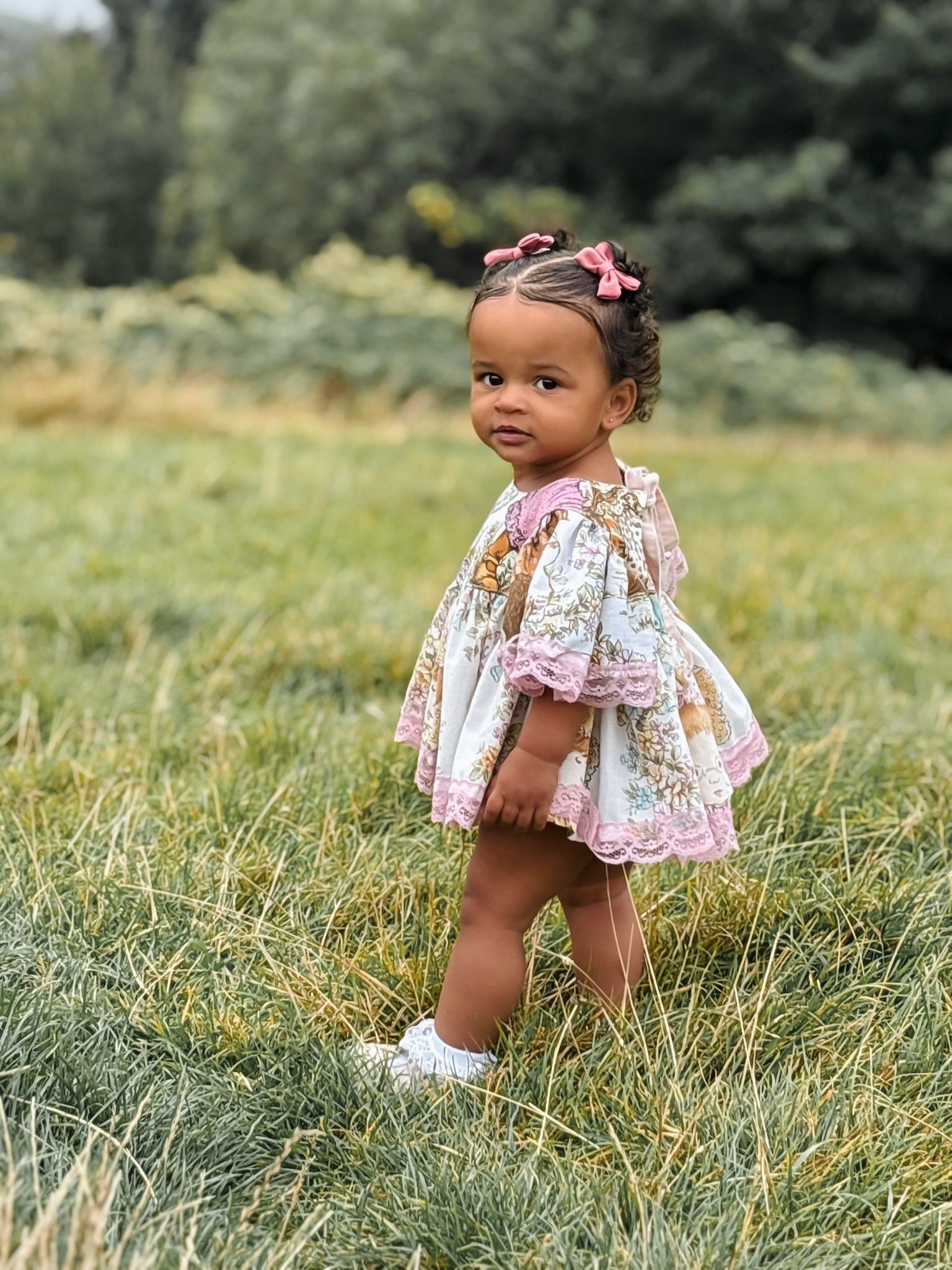 Mini Cotton Capri Baby Bows