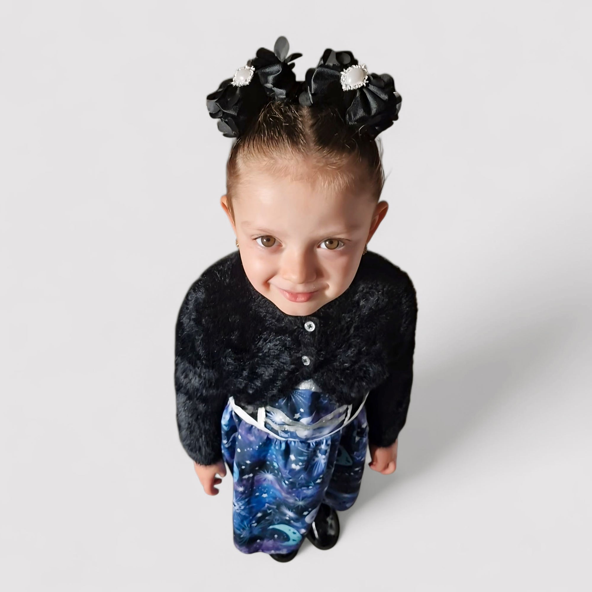 Her Little Black Bow Capri Baby Bow