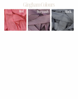 Hint of Gingham Capri Baby Bows