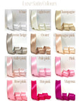 Personalised Luxe Satin Capri Baby Bows
