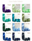 Personalised Luxe Satin Capri Baby Bows