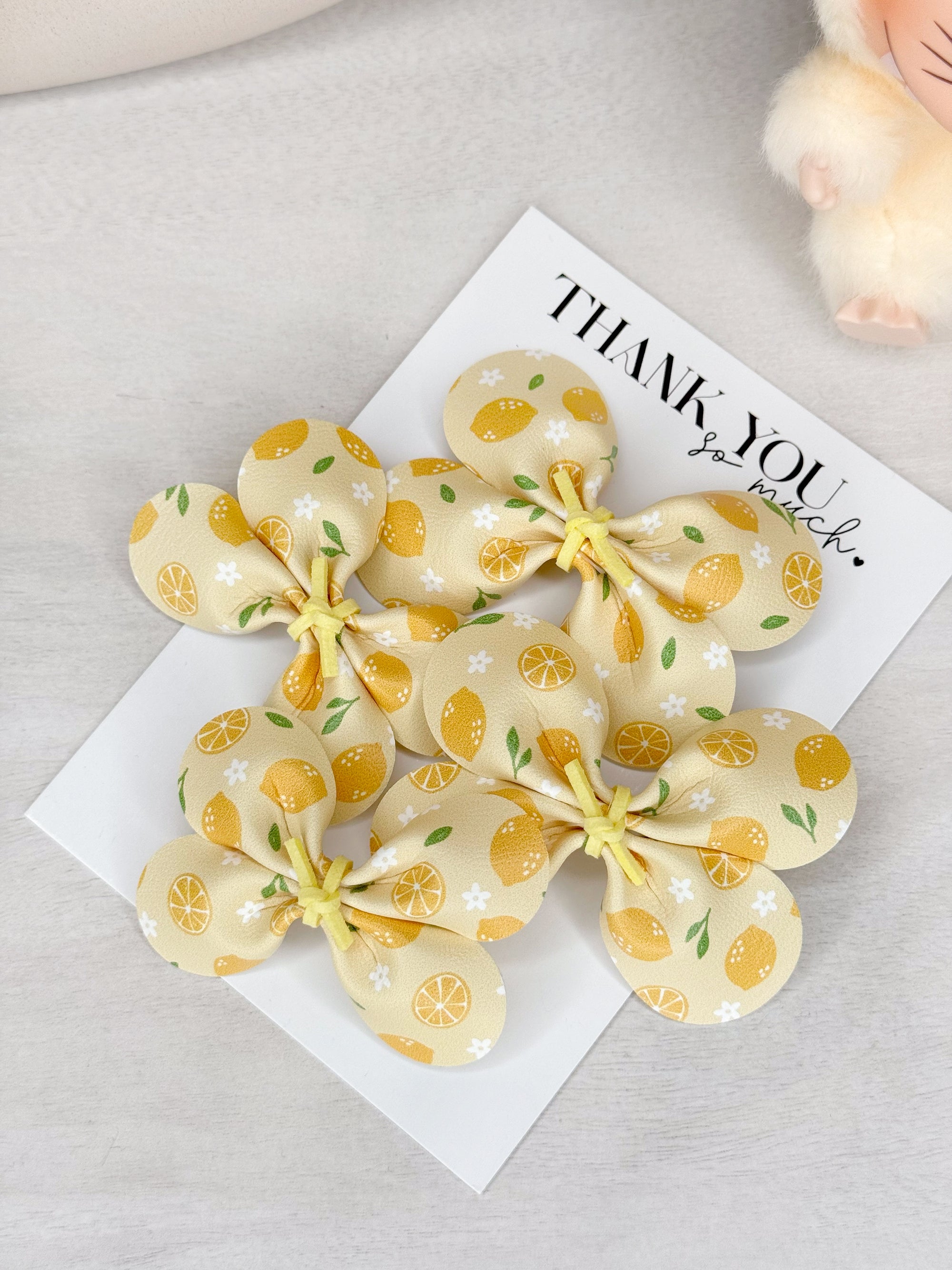 Lemon Sorbet Baby Bow